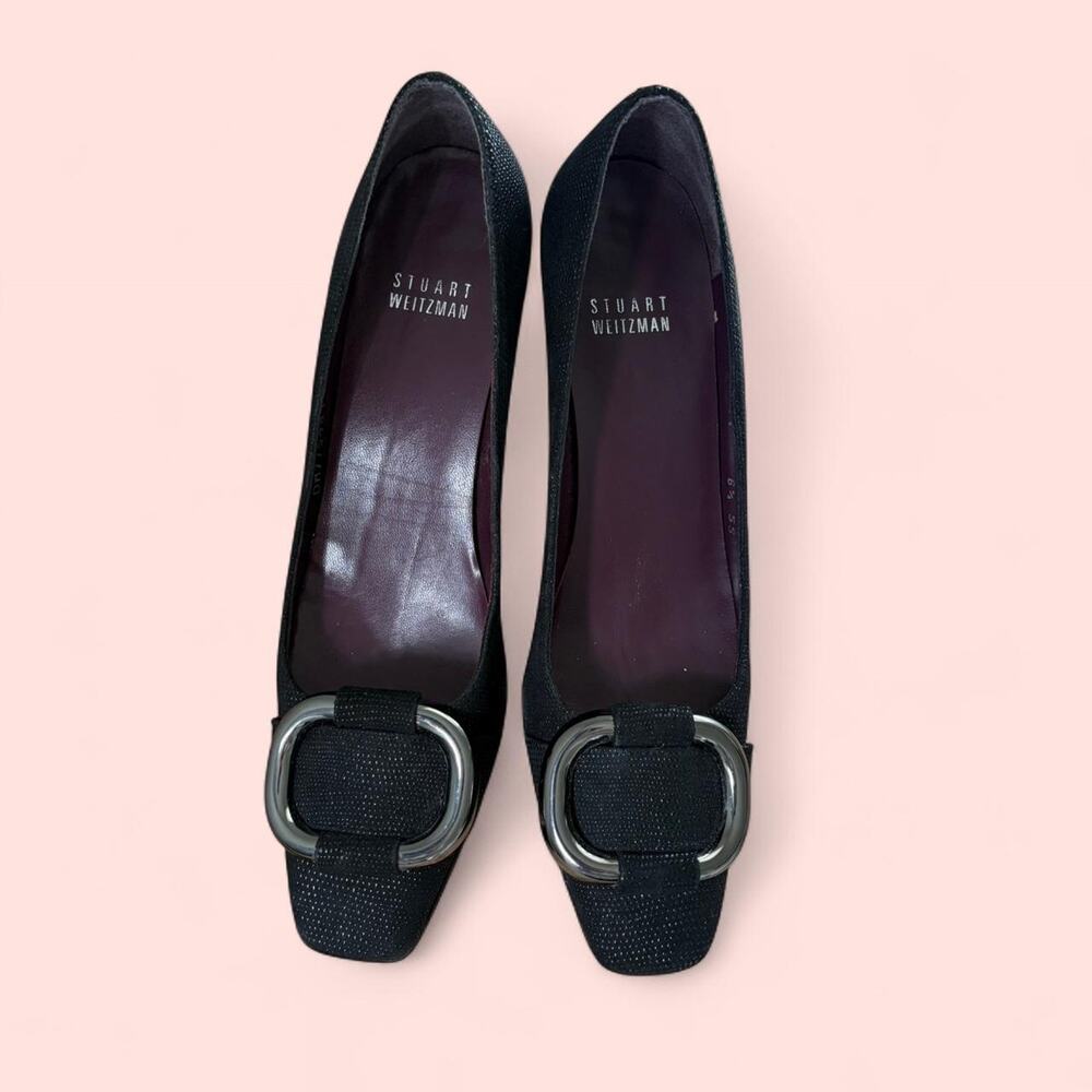 Stuart Weitzman Hardware Kitten Heels